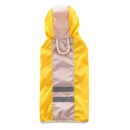 Dog reflective raincoat pet clothes