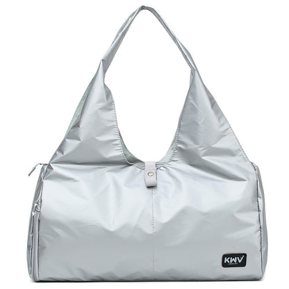 Solid color large capacity wear-resistant travel bag