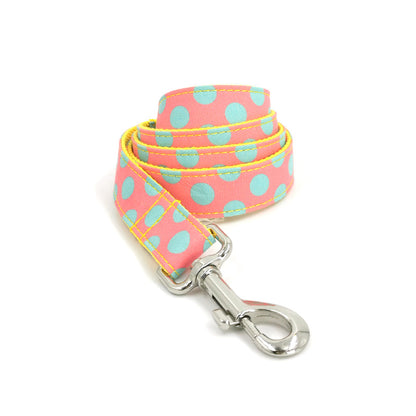 Polka Dot Pet Collar Traction Rope Dog