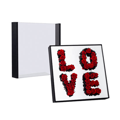 Magic Mirror LOVE Flower Mud Acrylic Flower Box Valentine's Day Gift