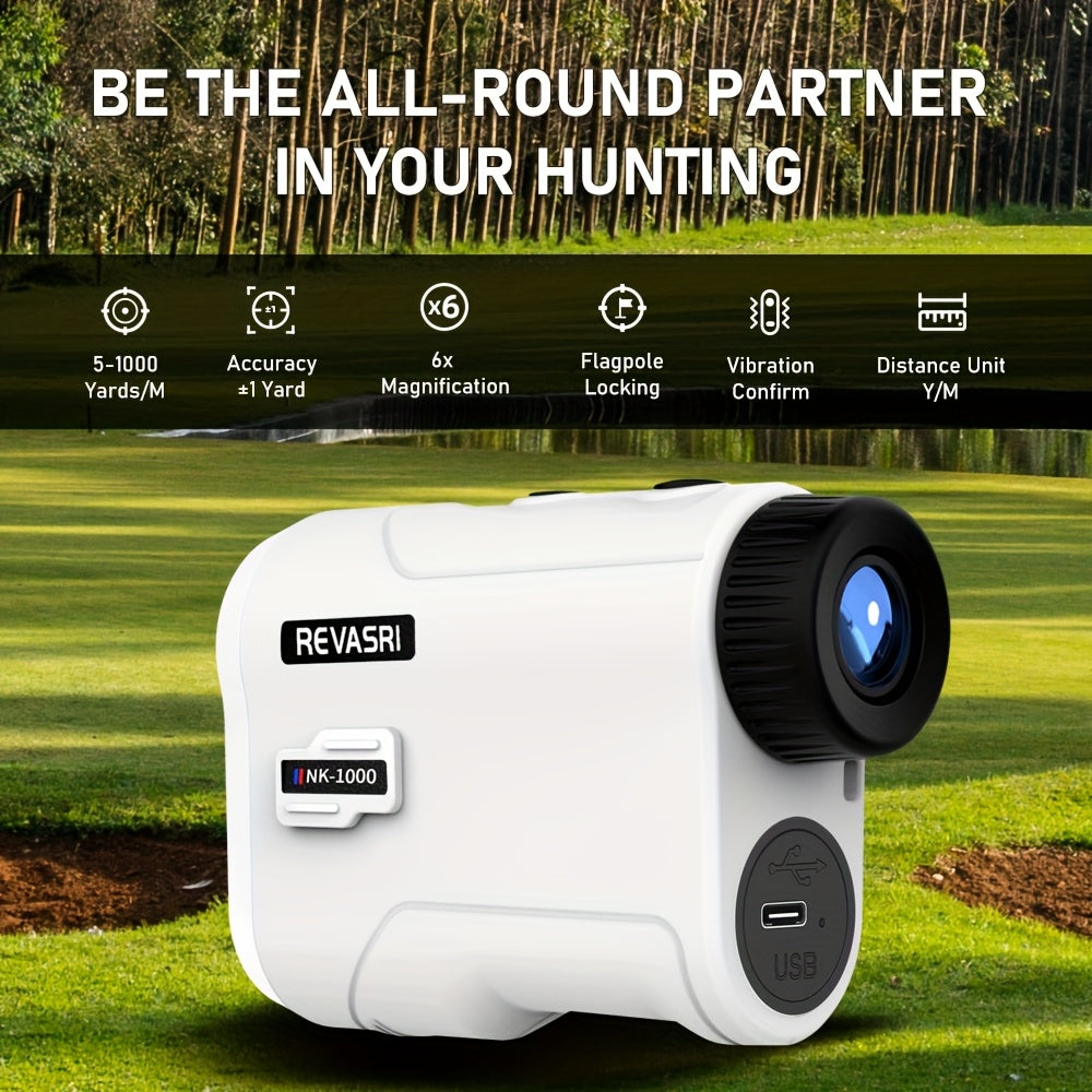 REVASRI Golf Rangefinder with Slope - Tournament Legal Laser Range Finder 1000 Yards