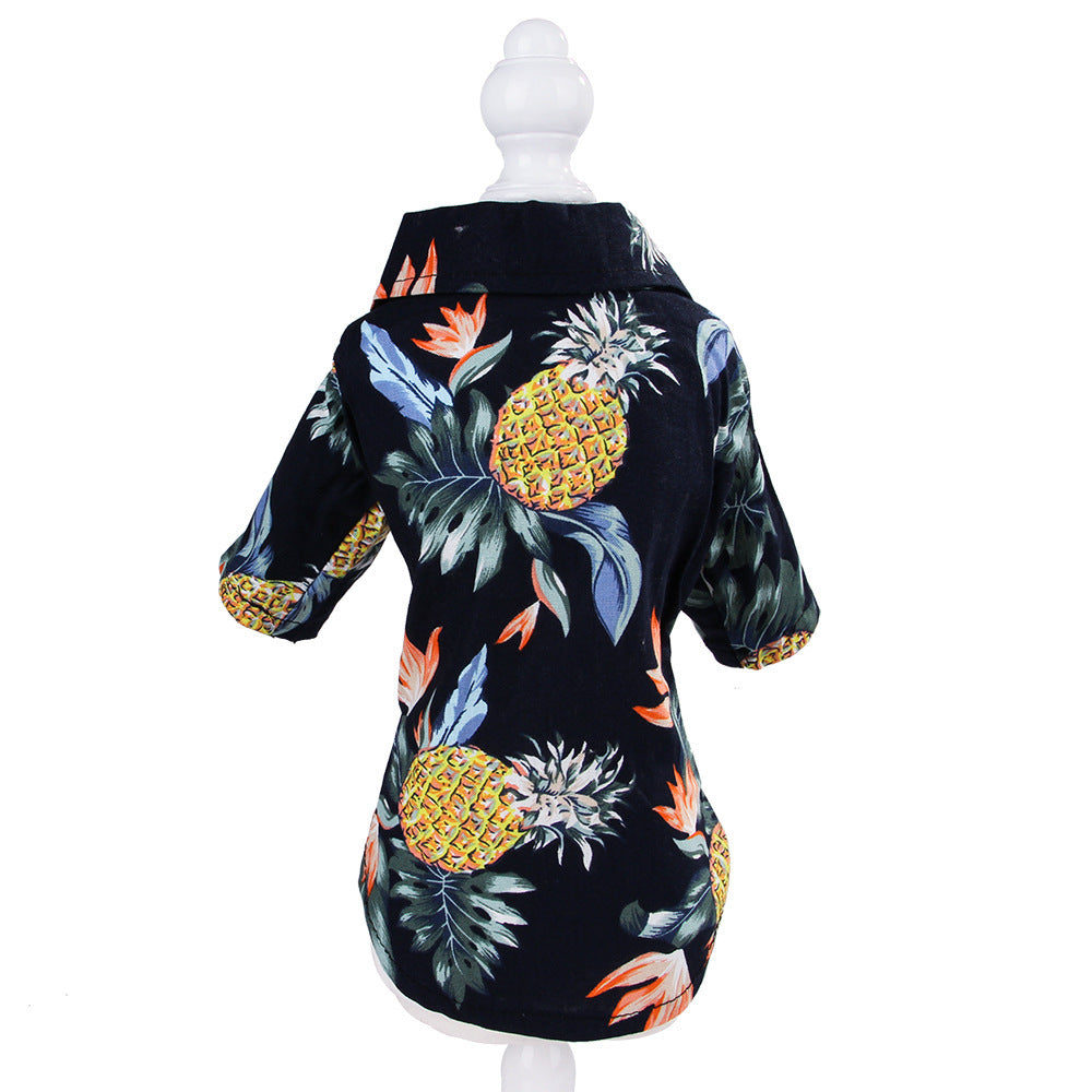 Hawaiian Printed Shirt Small and Medium Teddy Shiba Inu