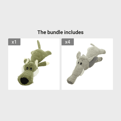 Tough & Durable Squeaky Dog Toys - Perfect For Small & Medium Chewers!