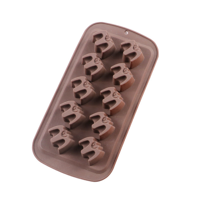 Halloween mold diy glue dripper pumpkin biscuit cake mold Candy Flip candy cookie skull skull chocolate mold