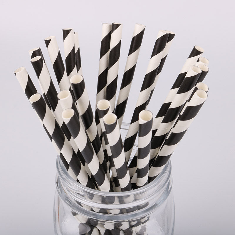 Disposable paper straws