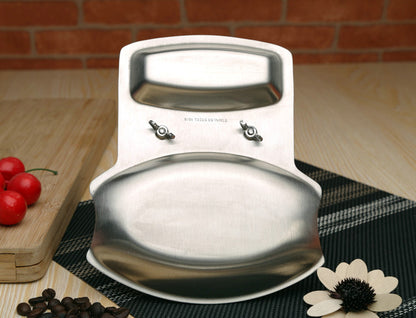 Spot 304 Stainless Steel Pot Lid Rack Storage Pot Storage Rack with Drain Tray Chopping Board Punch-Free Lid Spoon