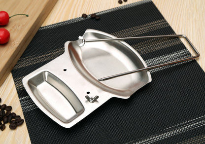 Spot 304 Stainless Steel Pot Lid Rack Storage Pot Storage Rack with Drain Tray Chopping Board Punch-Free Lid Spoon