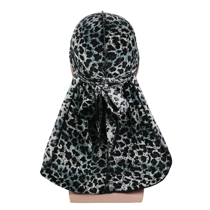 Velvet Leopard Long Tail Pirate Hat