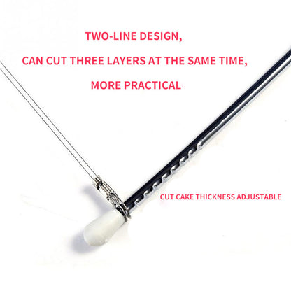 1pc Adjustable Stainless Steel Cake Slicer - Precise Control for Effortless DIY Cake Decorating and Baking - Durable, Rust-Resistant Kitchen Cooking Tool for Home Bakers and Professionals