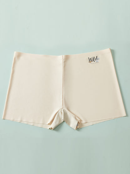 4 Pack Women's Plus Size High Rise Solid Seamless Panties - Medium Stretch, Elegant Design - For Women Seeking Comfort & Support - Perfect for Everyday Wear