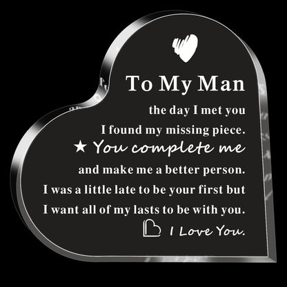 Acrylic Love Ornaments Transparent Decorations Mother's Day Gift