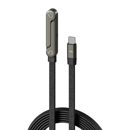 Fast Charging Foldable Bracket Data Cable 2-in-1 Data Wire Foldable Phone Tablet Stand Type-C To Type-C USB-A To Type-C