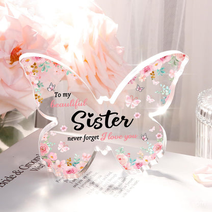 New Gift For Mother's Day Transparent Acrylic Butterfly Creative Desktop Decoration