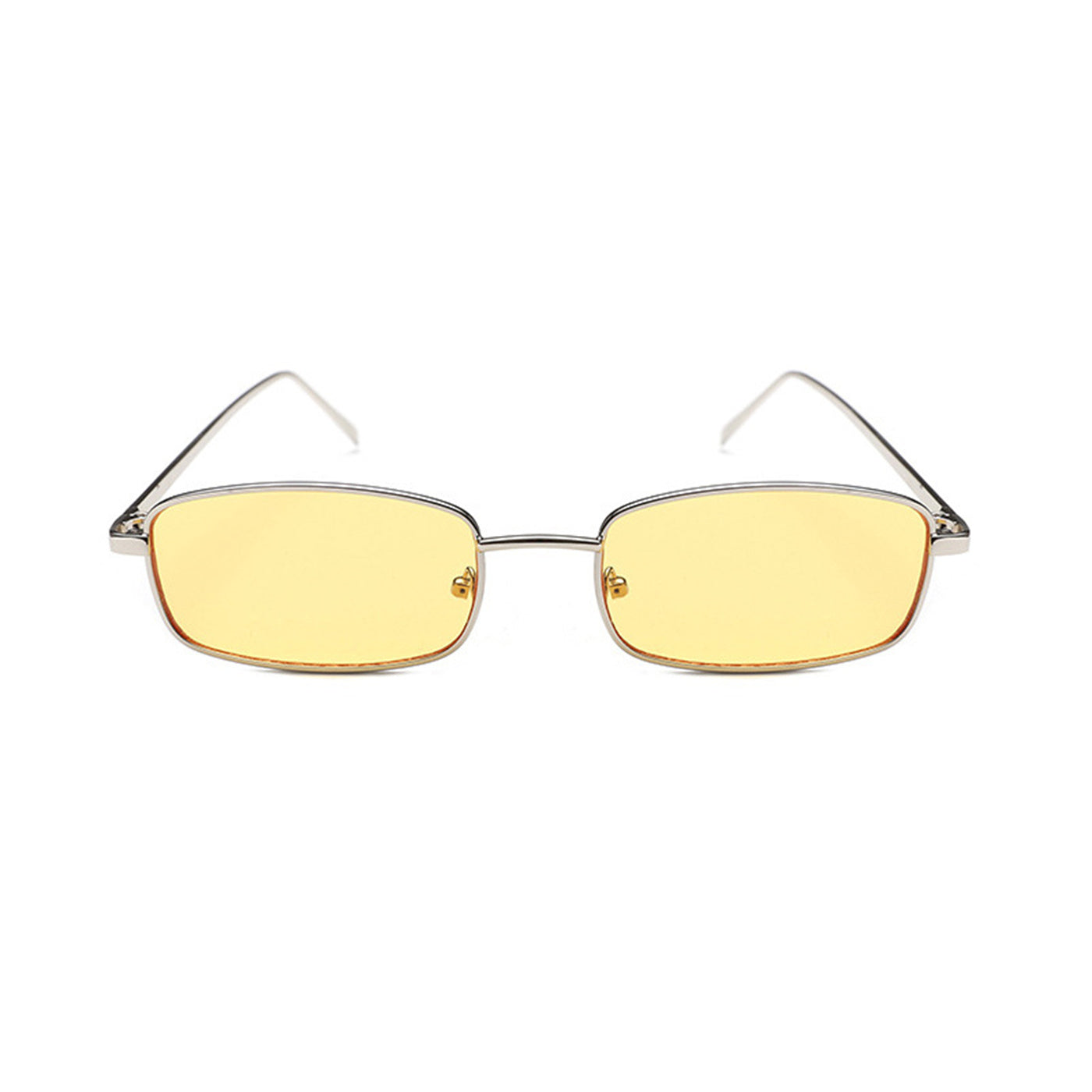 Retro Small Box Square Metal Glasses