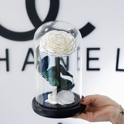 Glass Cover Tanabata Valentine's Day Immortal Rose Gift