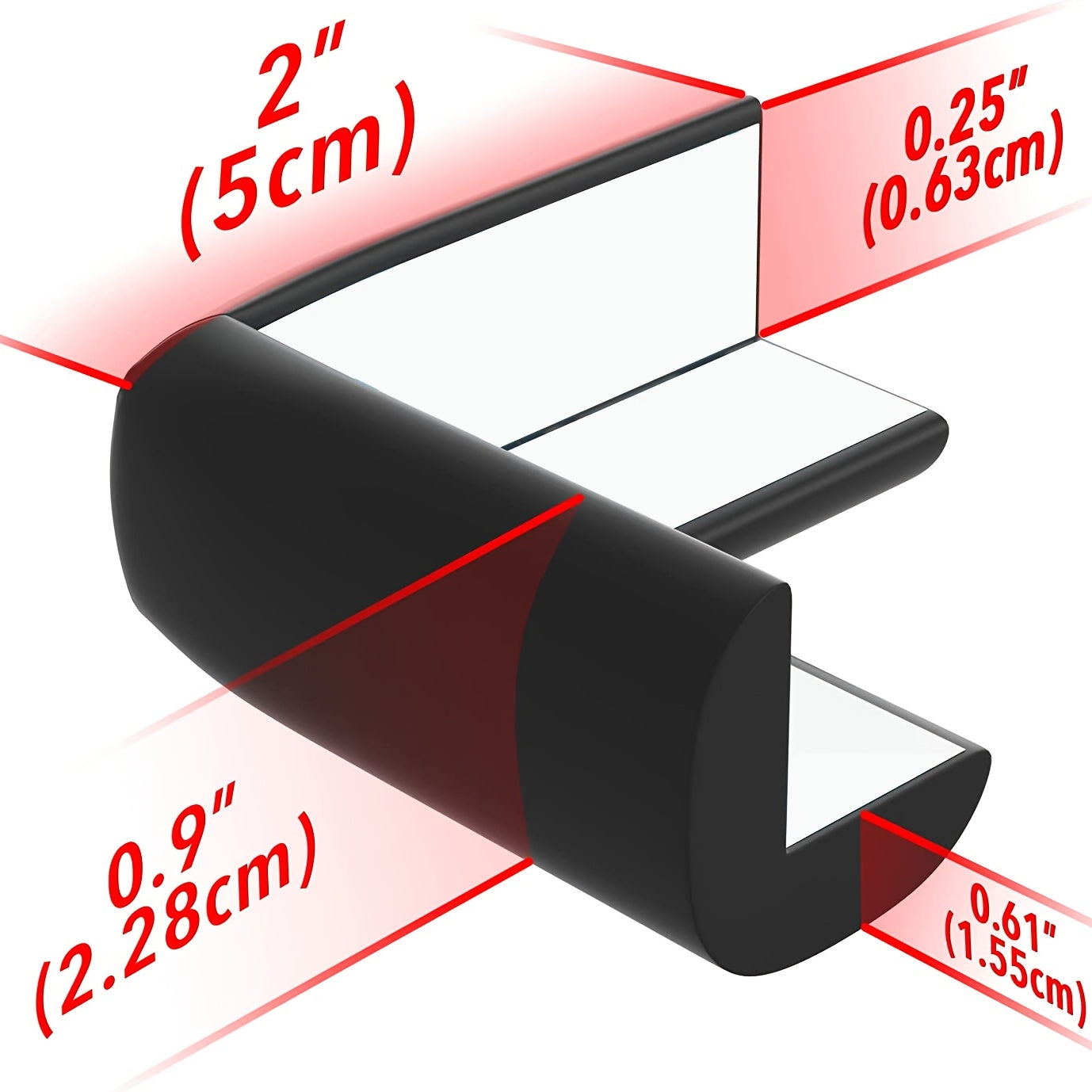 4pcs Childproofing Corner Guards - Pre-Taped Furniture Bumper for Baby Safety, Protects Against Sharp Edges, Ideal for Christmas, Halloween, and Thanksgiving Gifts