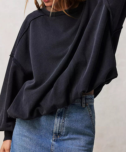 Multicolor Casual Loose-fit Long-sleeve Fringed Pullover Hoodie For Women