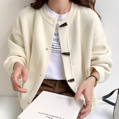 Gray Loose Knitted Women's Chanel Style Top