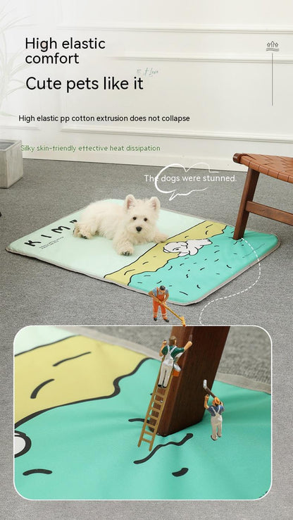 Pet Four Seasons Universal Dog Mat Oxford Cloth Fabric Heat Dissipation Breathable