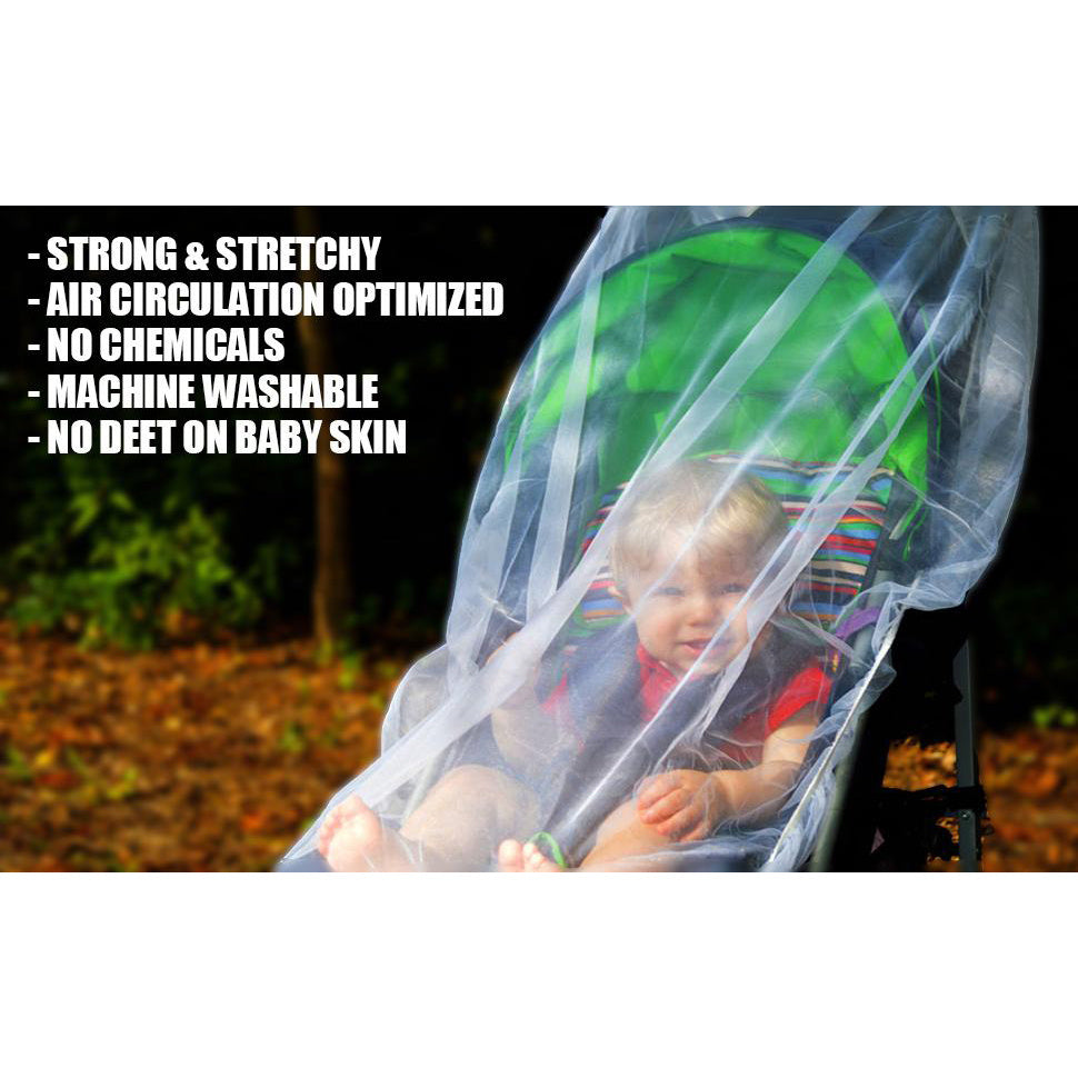 Premium Baby Stroller Mosquito Net - Universal Fit Bug Protection for Strollers, Bassinets & Cribs
