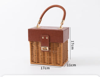 Hand-woven Rattan And Bamboo Gift Boxes, Wedding Bridesmaid Favor Boxes, Valentine's Day Gift Boxes