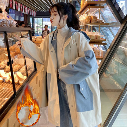 Thin Loose Casual Mid-length Trench Coat