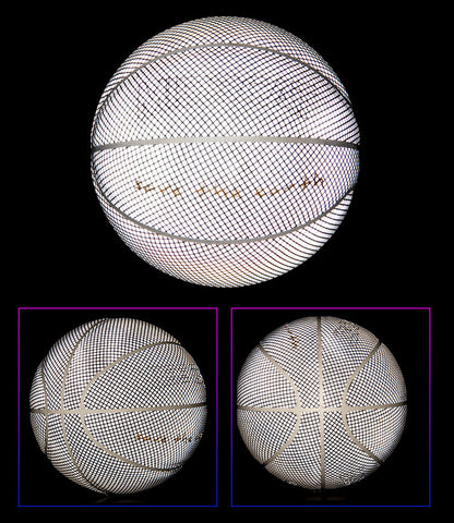 Leuchtender, fluoreszierender Basketball-Nachtspiel-Basketball