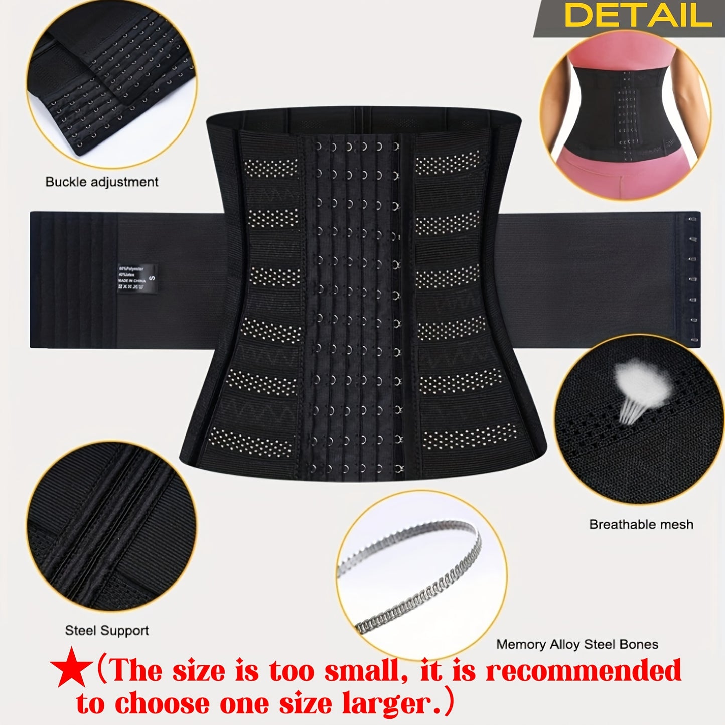 Women's Waist Cincher Shapewear - Breathable Posture Support Belt