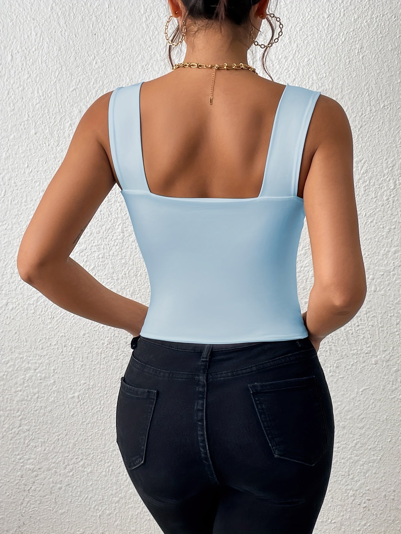 Women's Stretchy Crop Tank Top - Soft Breathable Sleeveless Cami