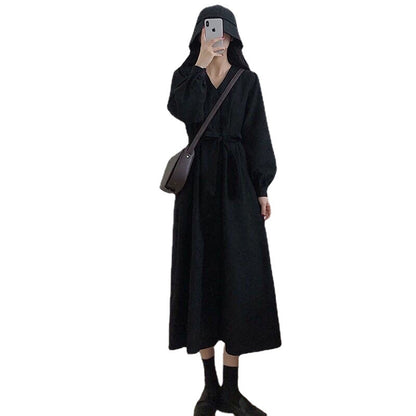 French Retro Audrey Hepburn Style Women's Long Dress