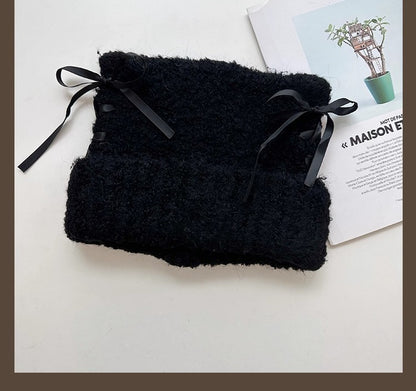 Bow-knot Knitted Casual Hat For Women