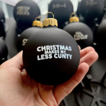 Funny Christmas Ornament Black Decorations