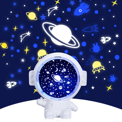 Galaxy Star Projector Night Light - Astronaut LED Lamp for Kids & Adults | Starry Sky Room Decor
