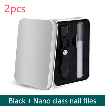 Splash Resistant Stainless Steel Nail Clippers With Large Openings