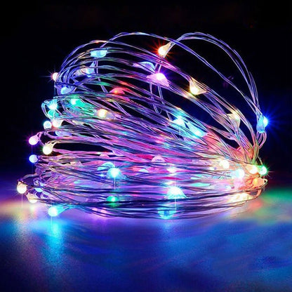 1pc String Lights Suitable for Bedroom, Party, Wedding, Christmas and Halloween Decoration Light 50/100LED