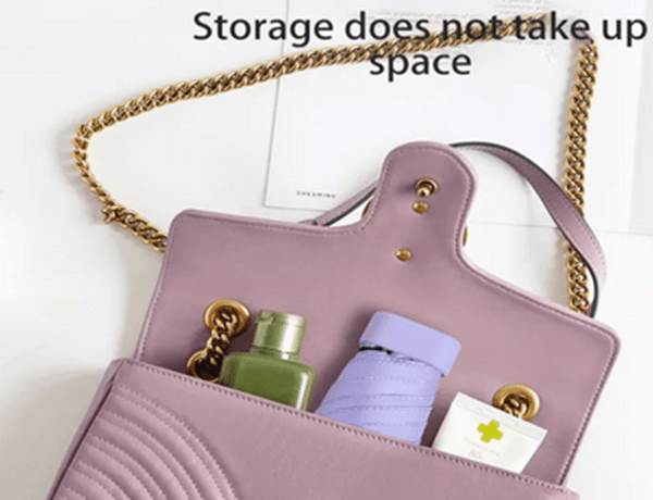 Premium Foldable Mini Pocket Umbrella - Compact Travel Umbrella with 6 Ribs | Lightweight Portable Rain Protection