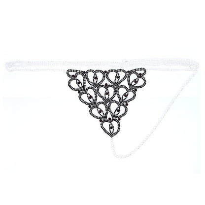Accessories Rhinestone Claw Chain Body Chain Heart Shaped Sexy Bikini Panties