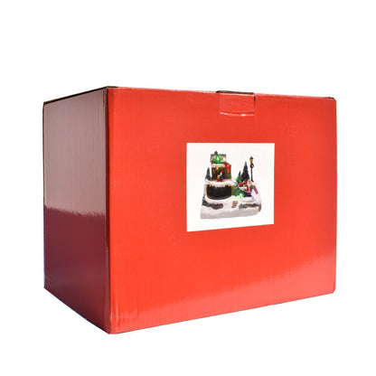 Christmas Glowing LED Light Music House Christmas Decorations