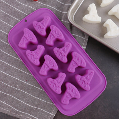 Halloween mold diy glue dripper pumpkin biscuit cake mold Candy Flip candy cookie skull skull chocolate mold