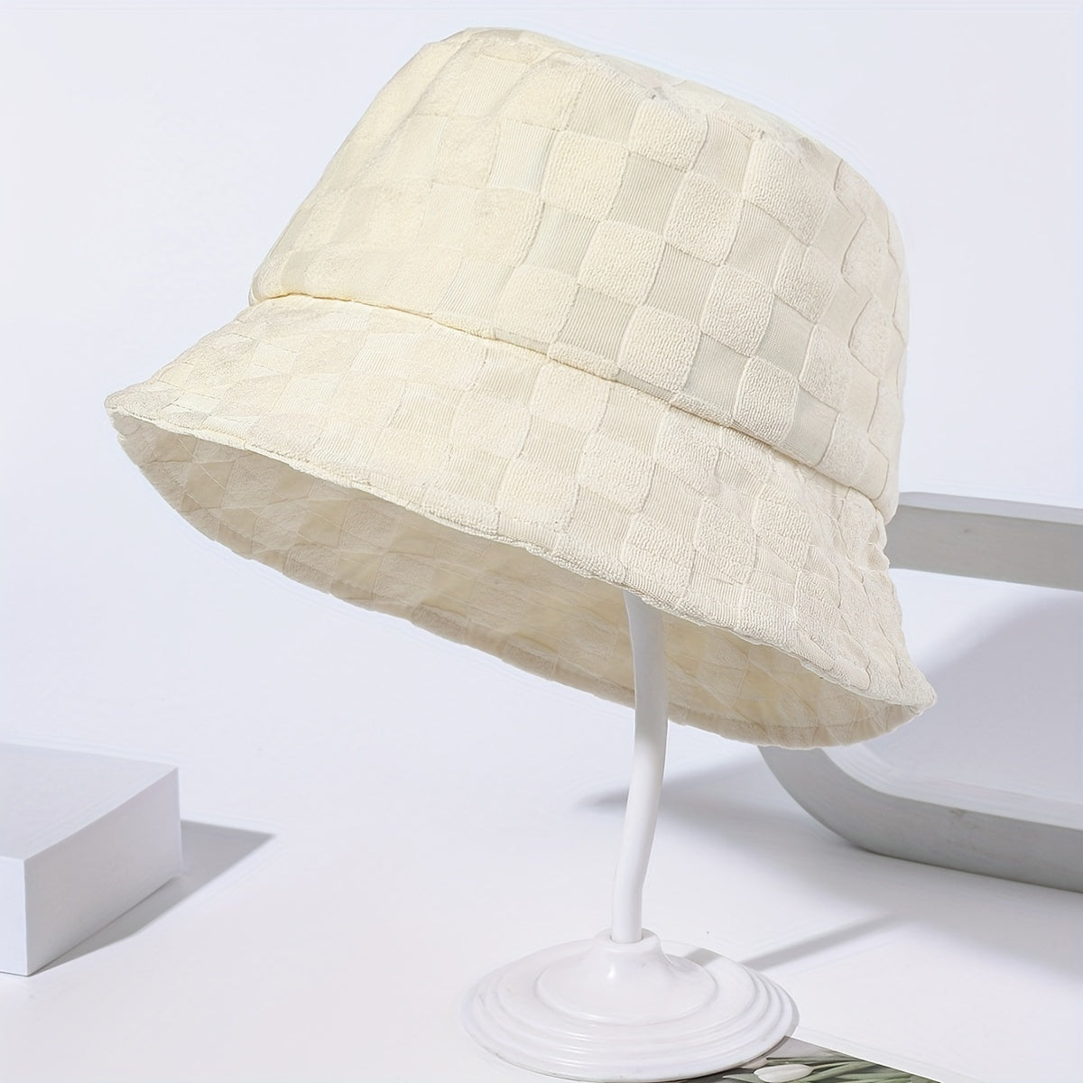 Premium Plaid Bucket Hat - Unisex Trendy Fisherman Cap | Breathable Cotton Casual Hat for Men & Women