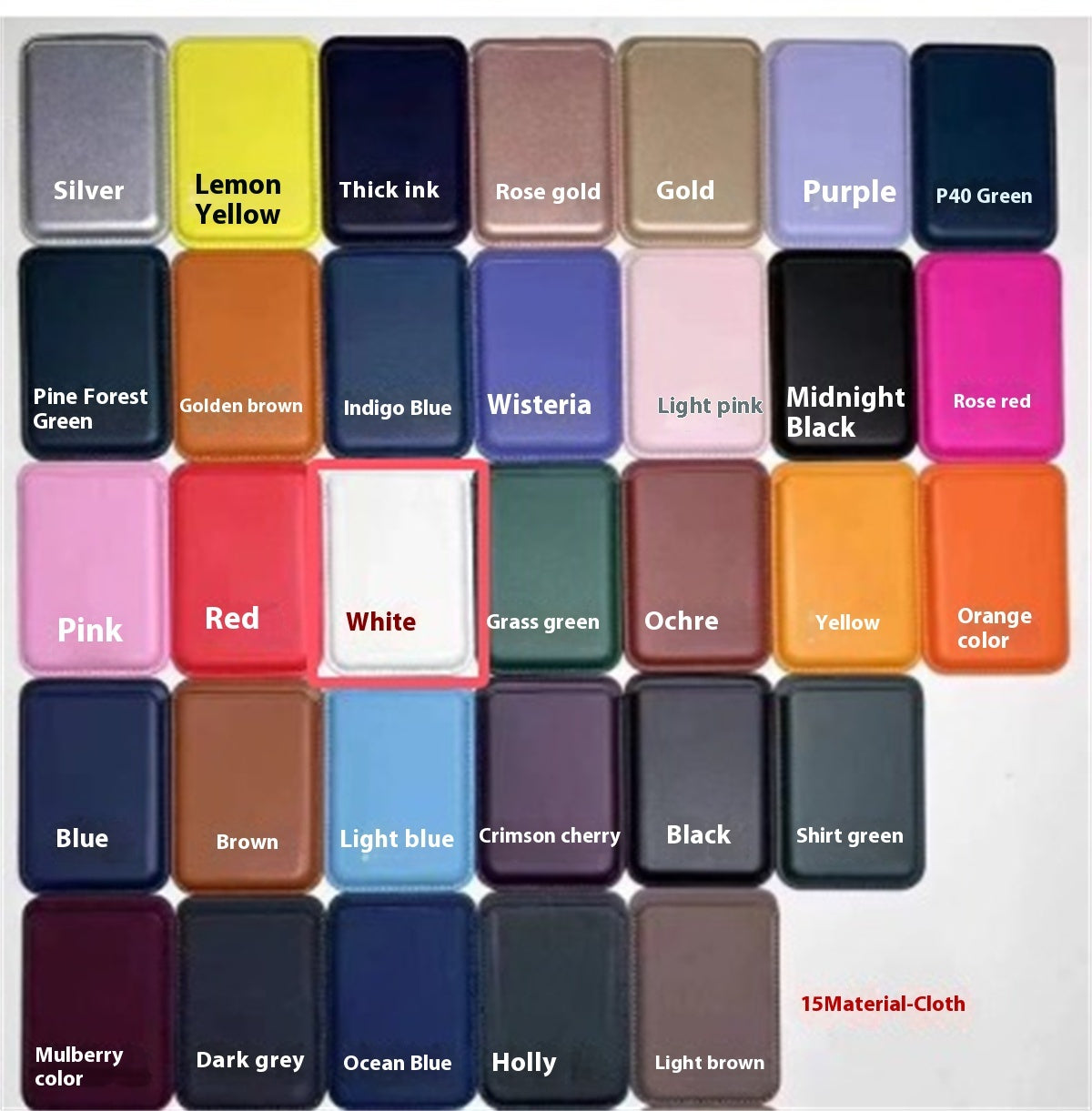 Magsafe Magnetische Luxus-Leder-Kartenhalter-Geldbörsenhülle für 14 Pro Max, 13, 12 Handytasche mit Adsorptionszubehör