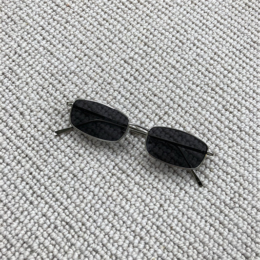Retro Small Box Square Metal Glasses