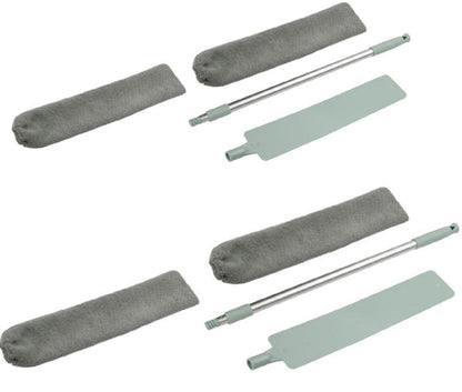 Premium Extendable Gap Cleaning Brush - Under Bed Duster with Microfiber Cloth | Hard-to-Reach Dust Removal Tool