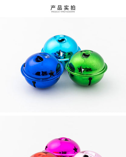 DIY handmade pendant material 4CM cm Christmas colorful cartoon pet bell large gift activity accessories