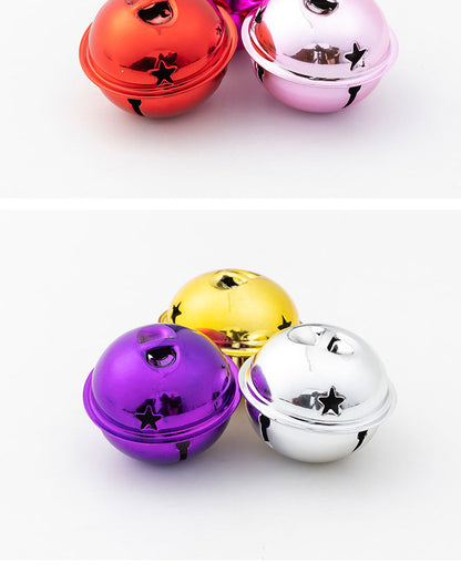 DIY handmade pendant material 4CM cm Christmas colorful cartoon pet bell large gift activity accessories