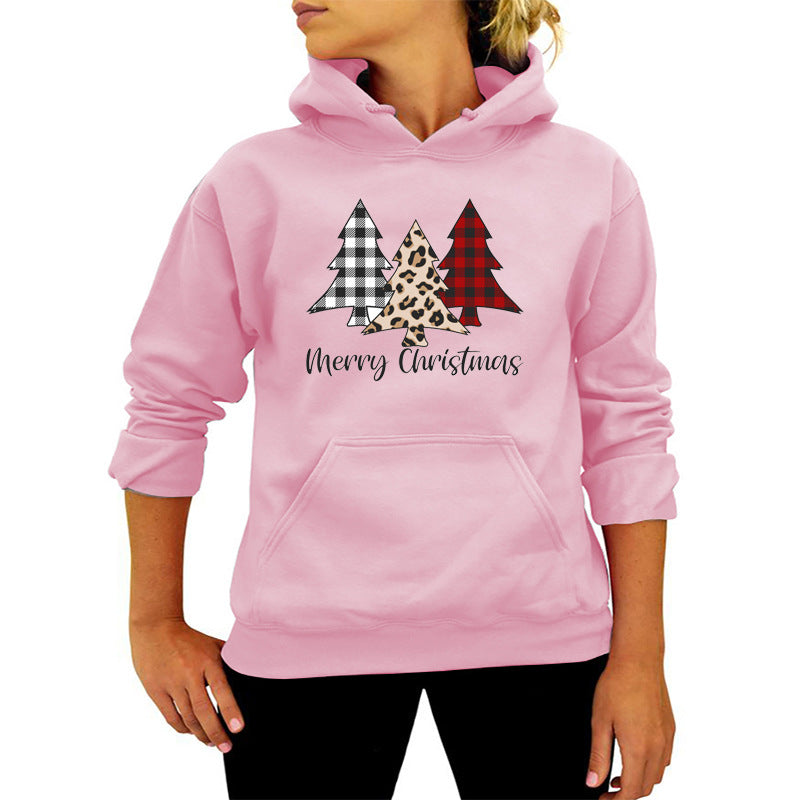 Christmas Merry christmas Christmas Tree Print Long Sleeve Sweat Loose Casual AliExpress