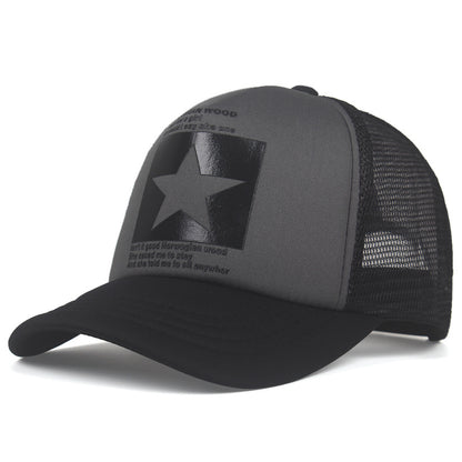 1pc Pentagram Breathable Baseball Cap Mesh Cap