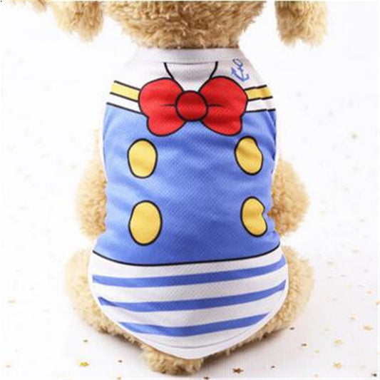 Cartoon Print Cotton Puppy T-Shirt