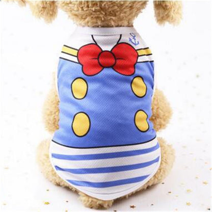Cartoon Print Cotton Puppy T-Shirt