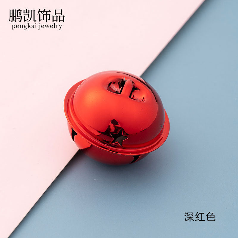 DIY handmade pendant material 4CM cm Christmas colorful cartoon pet bell large gift activity accessories